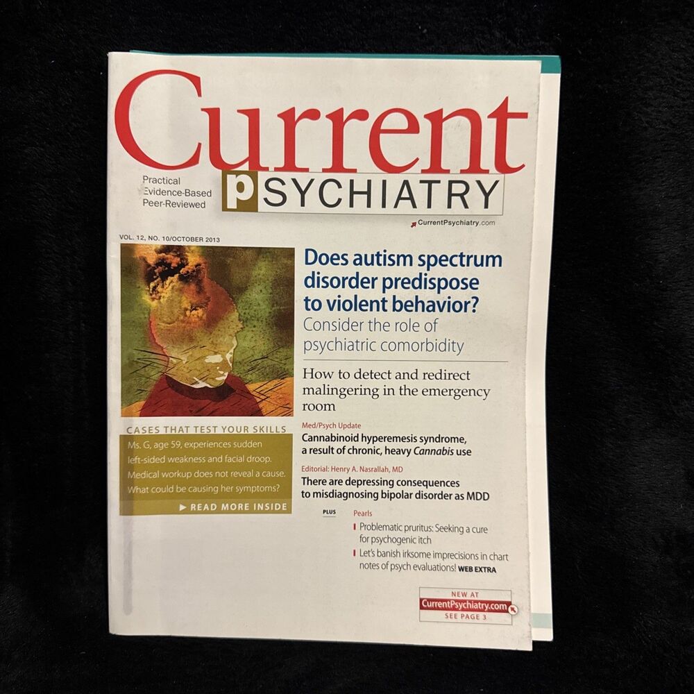 Current Psychiatry Vol 12 No 10 October 2013 Does Autism Spectrum Disorder